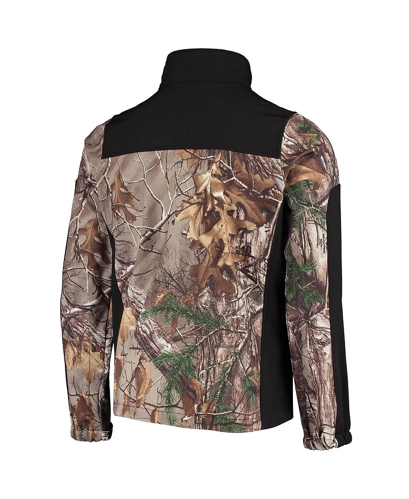 Dunbrooke Men's Realtree Camo/Black Los Angeles Rams Circle Hunter Softshell Full-Zip Jacket
