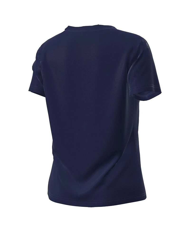 Under Armour Women's Navy Notre Dame Fighting Irish Leprechaun Tech Stretch T-Shirt