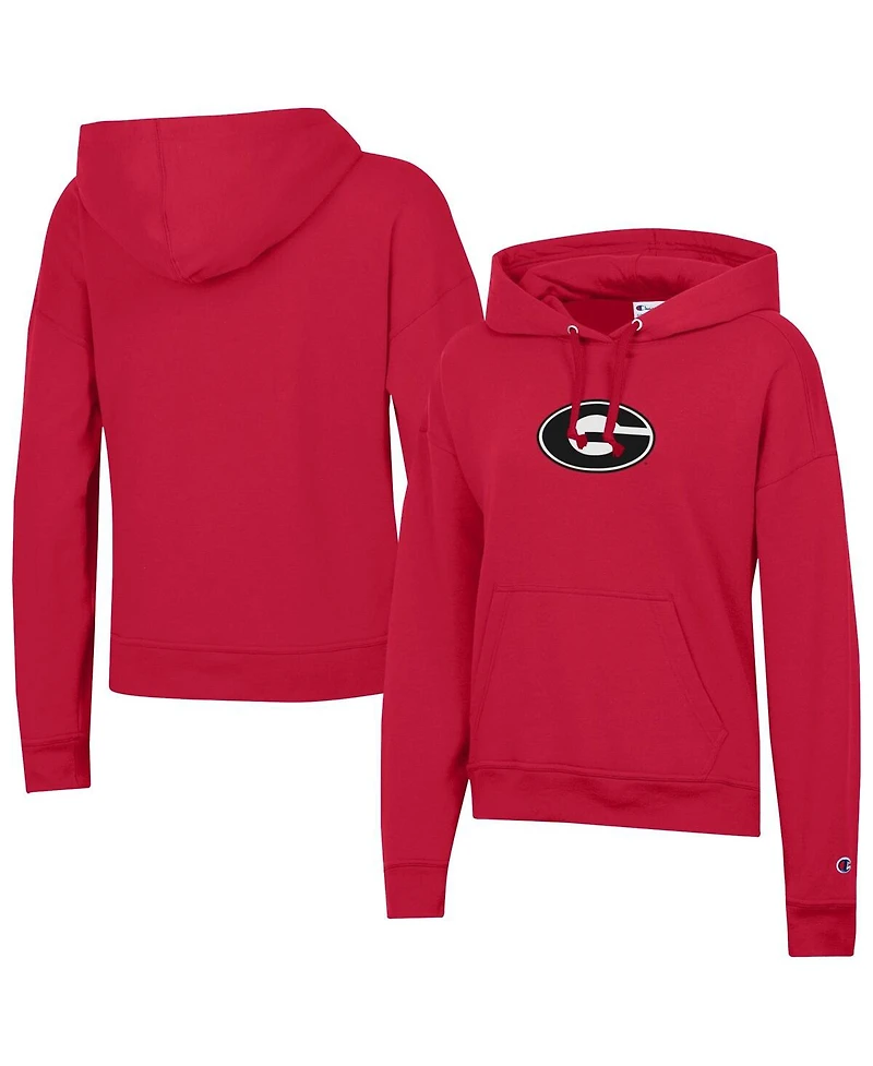 Champion Women's Red Georgia Bulldogs Powerblend Fleece Hoodie