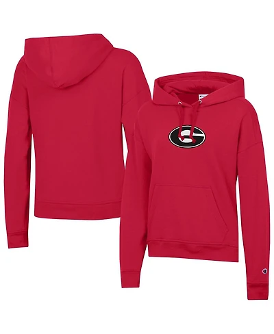 Champion Women's Red Georgia Bulldogs Powerblend Fleece Hoodie