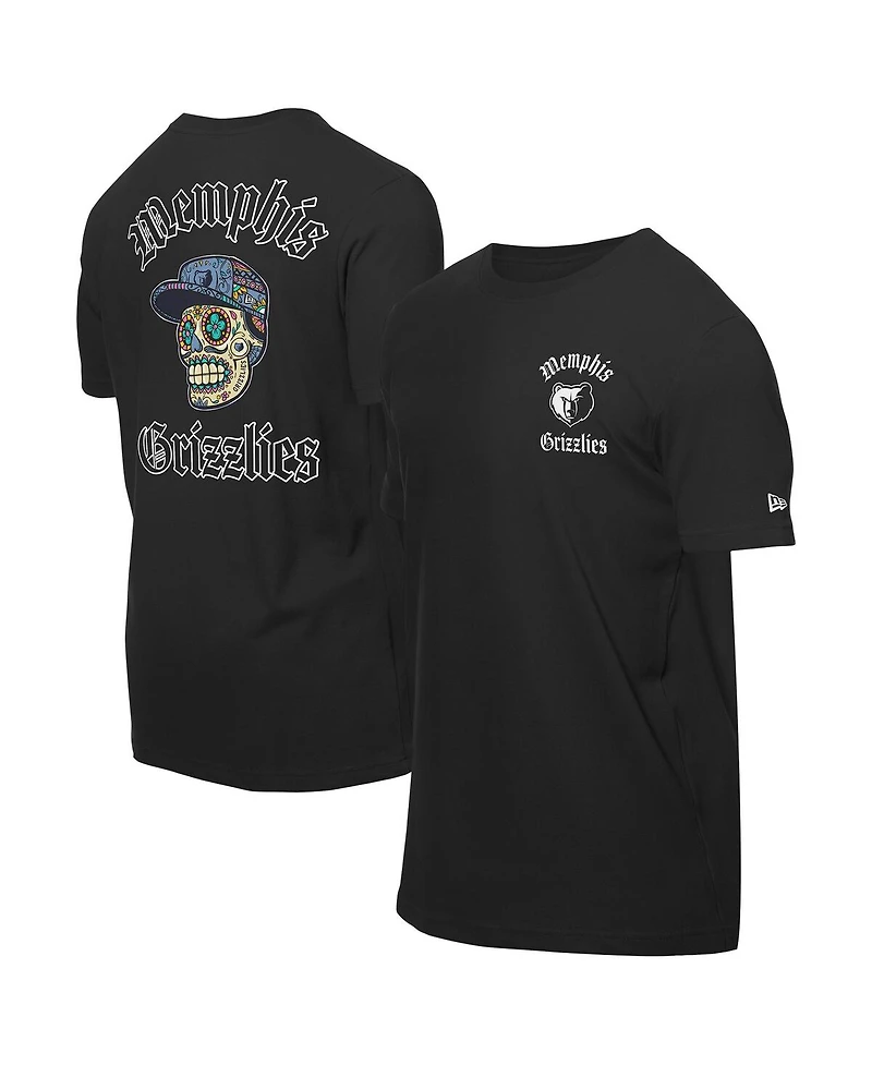 New Era Men's Black Memphis Grizzlies Sugar Skulls T-Shirt