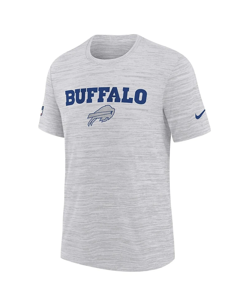 Nike Big Boys and Girls White Buffalo Bills 2025 Rivalries Collection Sideline Velocity Dri-fit T-Shirt