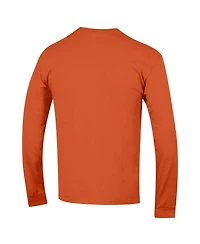 Champion Men's Orange Miami Hurricanes Arch Over Logo 2-Hit Long Sleeve T-Shirt