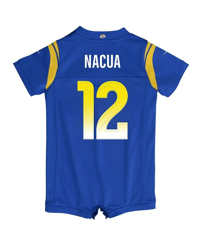 Nike Baby Boys and Girls Puka Nacua Royal Los Angeles Rams Game Romper Jersey