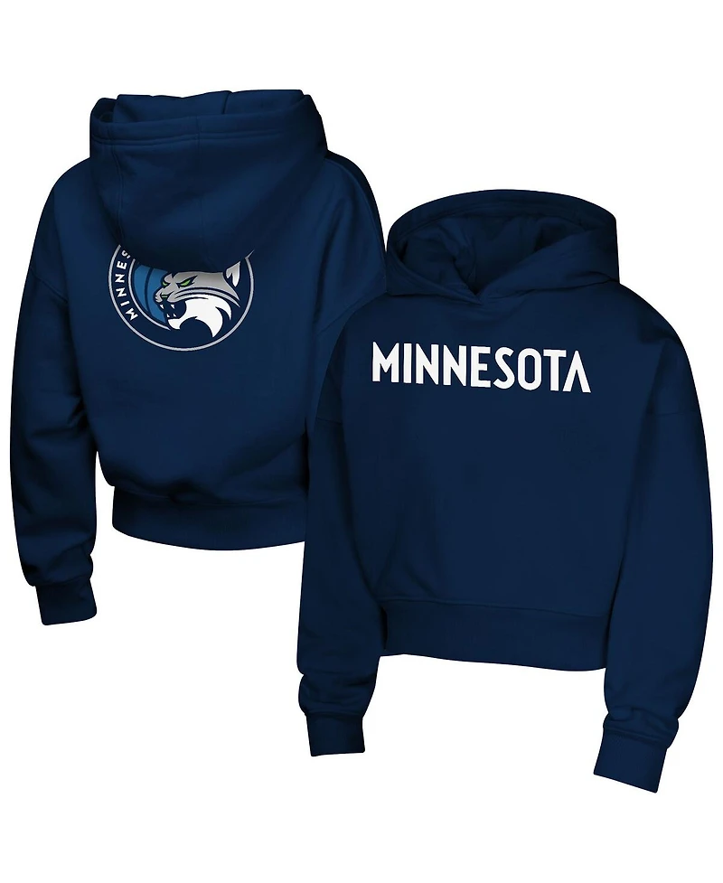 Outerstuff Big Girls Navy Minnesota Lynx Closer Pullover Hoodie