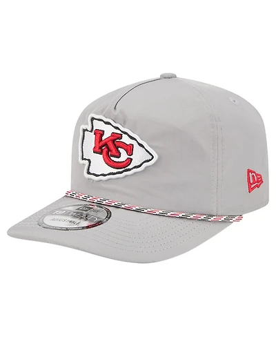 New Era Men's Gray Kansas City Chiefs Rope 19TWENTY Hat