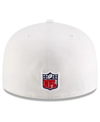 New Era Men's White Buffalo Bills 2025 Rivalries Collection Sideline Rope 59FIFTY Fitted Hat