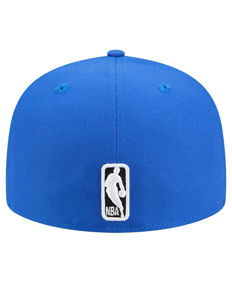 New Era Men's Blue Dallas Mavericks Tri-Hit 59Fifty Fitted Hat