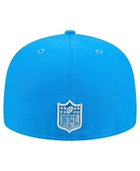 New Era Men's Blue Detroit Lions Tri-Hit 59FIFTY Fitted Hat