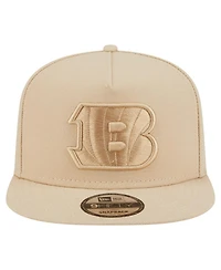 New Era Men's Light Beige Cincinnati Bengals Color Pack A-Frame 9FIFTY Snapback Hat