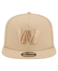 New Era Men's Light Beige Washington Commanders Color Pack A-Frame 9FIFTY Snapback Hat