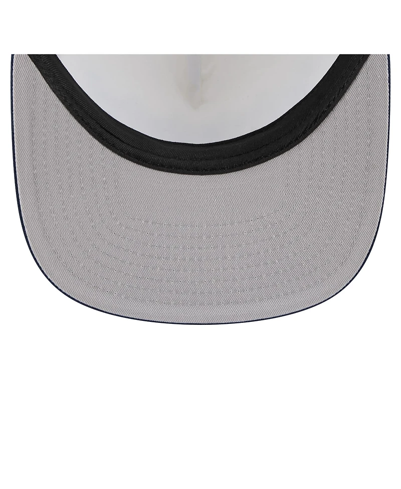 New Era Men's Cream/Navy Dallas Cowboys Cutout A-Frame 9FIFTY Snapback Hat