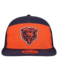 New Era Men's Orange/Navy Chicago Bears Outdoor Split Panel 9FIFTY Snapback Hat