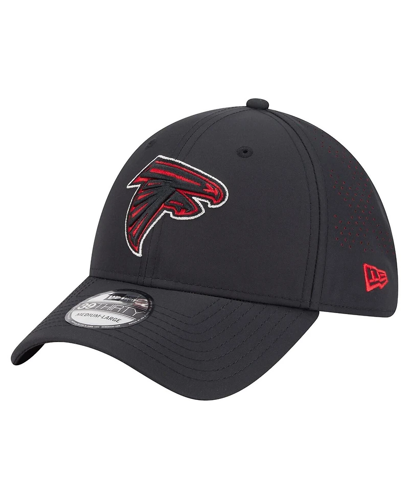 New Era Men's Black Atlanta Falcons Night 39THIRTY Flex Hat