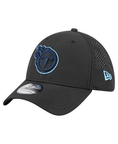 New Era Men's Black Tennessee Titans Night 39THIRTY Flex Hat