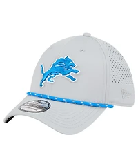 New Era Men's Blue Detroit Lions Perforated 39THIRTY Flex Hat