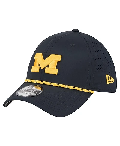 New Era Men's Navy Michigan Wolverines Rope 39THIRTY Flex Hat