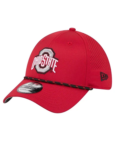 New Era Men's Scarlet Ohio State Buckeyes Rope 39THIRTY Flex Hat