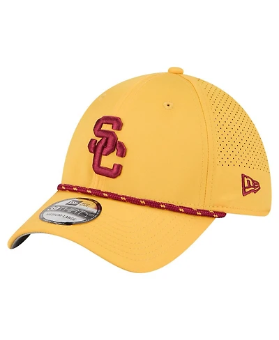 New Era Men's Gold Usc Trojans Rope 39THIRTY Flex Hat