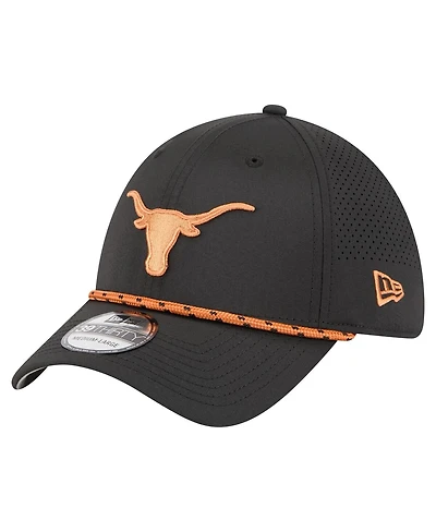 New Era Men's Black Texas Longhorns Rope 39THIRTY Flex Hat