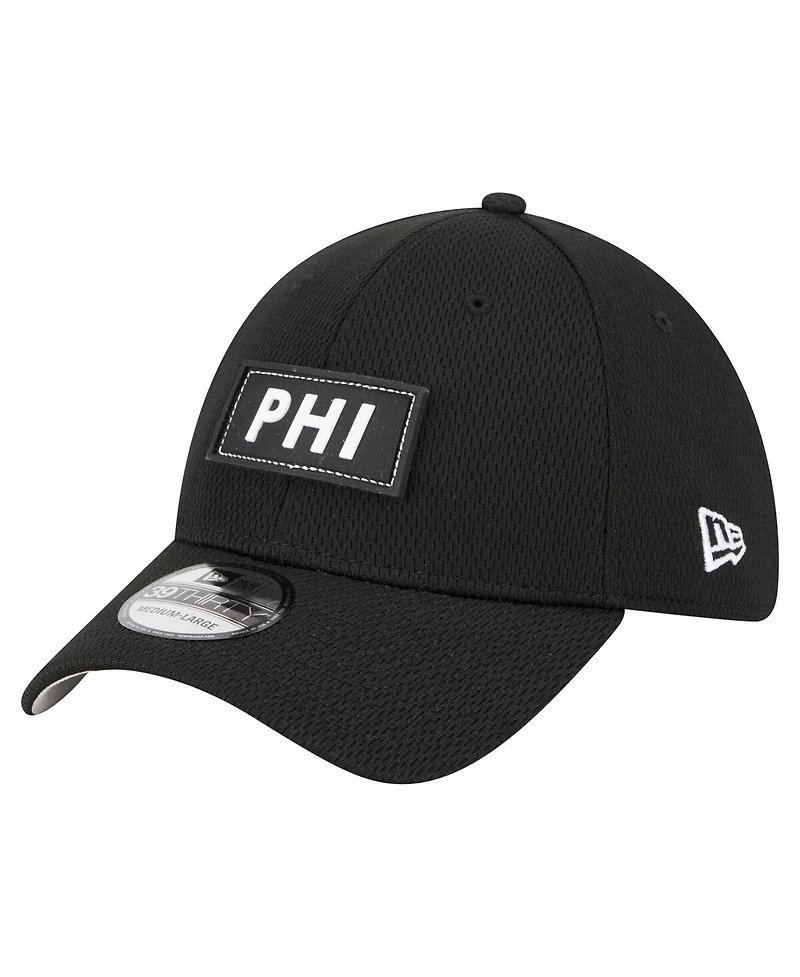 New Era Men's Black Philadelphia Eagles Scoreboard 39THIRTY Flex Hat