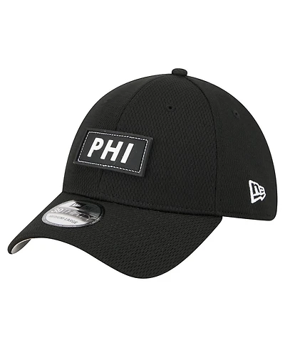 New Era Men's Black Philadelphia Eagles Scoreboard 39THIRTY Flex Hat
