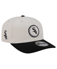 New Era Men's Cream/Black Chicago White Sox Loyal 9SEVENTY Adjustable Hat