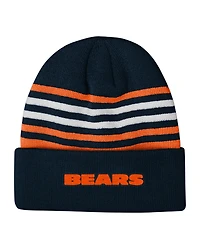 Outerstuff Big Boys and Girls Navy Chicago Bears Essentials Cuffed Knit Hat