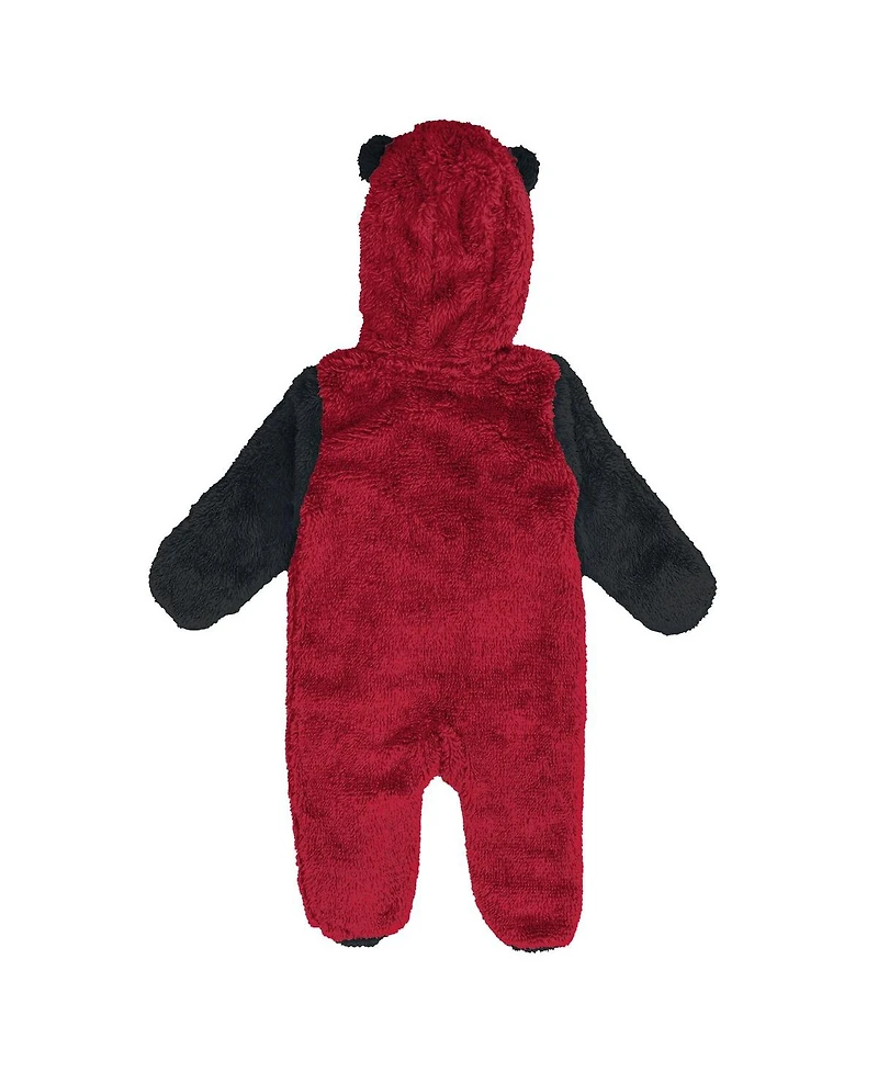 Outerstuff Baby Boys and Girls Red Atlanta Falcons Stay Napping Fleece Bunting Full-Zip Sleeper