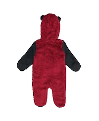 Outerstuff Baby Boys and Girls Red Atlanta Falcons Stay Napping Fleece Bunting Full-Zip Sleeper