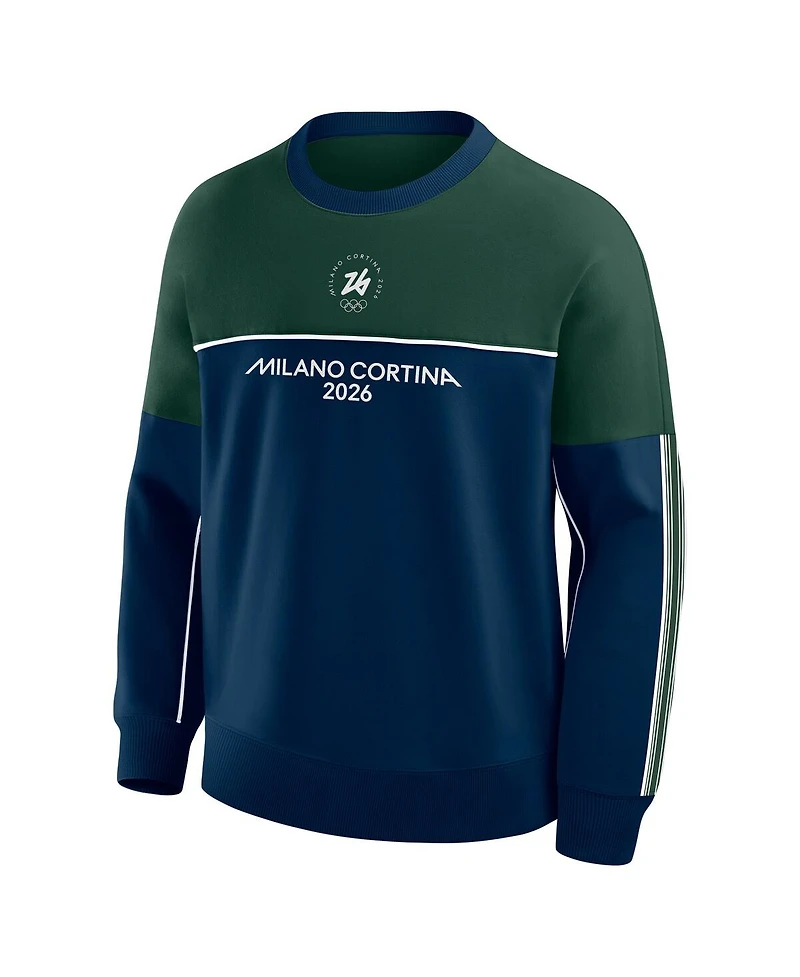 Fanatics Men's Navy Milan 2026 Fleece Crewneck Sweatshirt