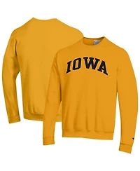 Champion Men's Gold Iowa Hawkeyes Basic Arch Fleece Pullover Sweatshirt