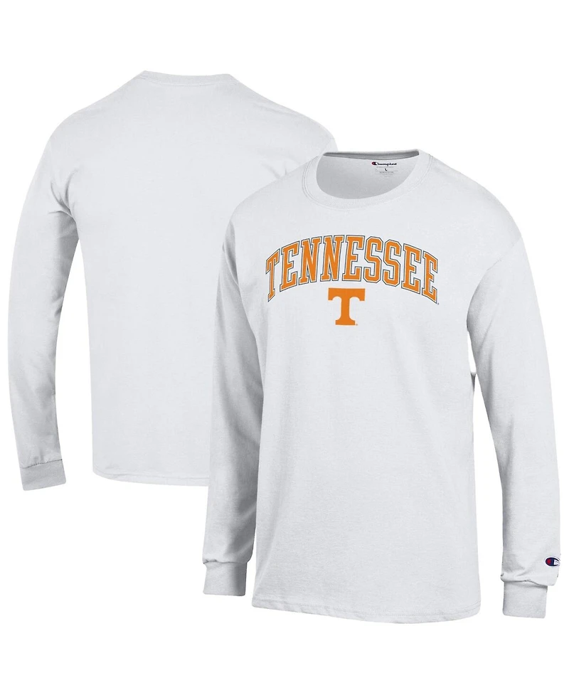 Champion Men's White Tennessee Volunteers Arch Over Logo Long Sleeve T-Shirt