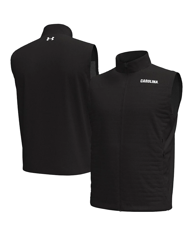 Under Armour Men's Black South Carolina Gamecocks Drive Pro Storm Full-Zip Vest