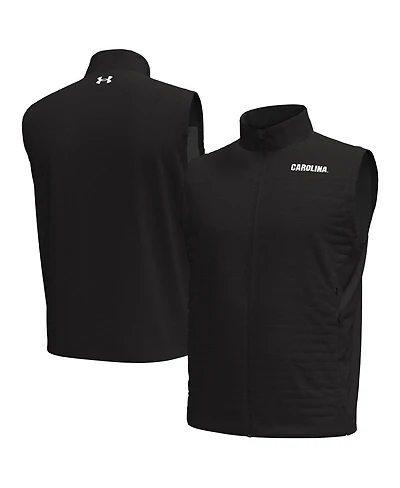 Under Armour Men's Black South Carolina Gamecocks Drive Pro Storm Full-Zip Vest