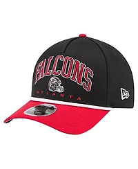 New Era Men's Black/Red Atlanta Falcons Arch 9FORTY A-Frame Adjustable Hat