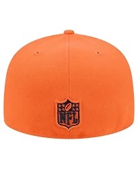 New Era Men's Orange/Navy Denver Broncos Break 59FIFTY Fitted Hat