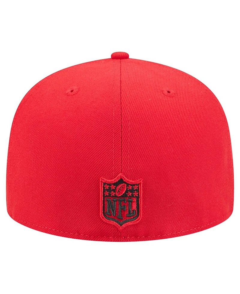 New Era Men's Red/Black Kansas City Chiefs Break 59FIFTY Fitted Hat
