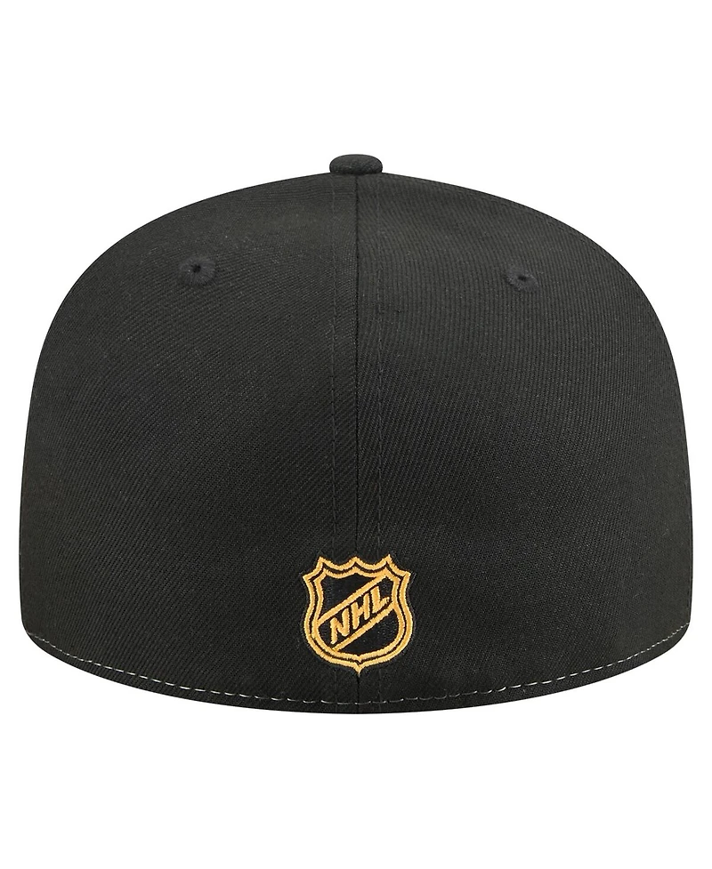 New Era Men's White/Black Pittsburgh Penguins Repeat Two-Tone 59FIFTY Fitted Hat