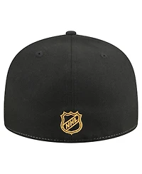 New Era Men's White/Black Pittsburgh Penguins Repeat Two-Tone 59FIFTY Fitted Hat
