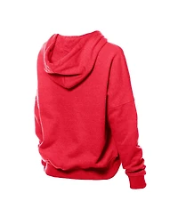 New Era Women's Red Kansas City Chiefs Throwback Boxy Hoodie Sweatshirt