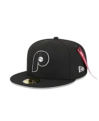 New Era Men's Black Philadelphia Phillies 59FIFTY Fitted Hat