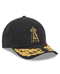 New Era Men's Black Los Angeles Angels A-Frame 9FORTY Adjustable Hat