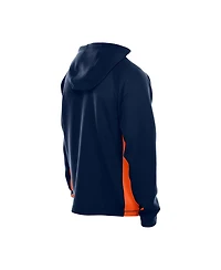 New Era Men's Navy Chicago Bears Combine Authentic Raglan Scuba Full-Zip Hoodie