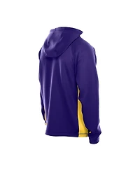 New Era Men's Purple Minnesota Vikings Combine Authentic Raglan Scuba Full-Zip Hoodie