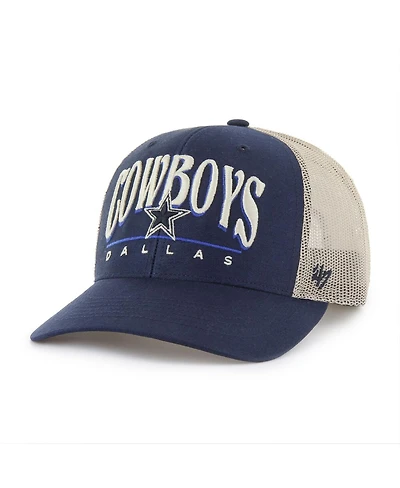 '47 Brand Men's Navy/Natural Dallas Cowboys Arid Adjustable Trucker Hat