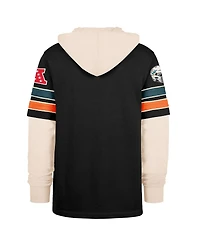 '47 Brand Men's Black Miami Dolphins Split Zone Cornerback Duo Hoodie