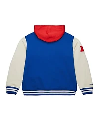 Mitchell & Ness Men's Royal Buffalo Bills Courtside Fleece Full-Snap Hoodie Jacket