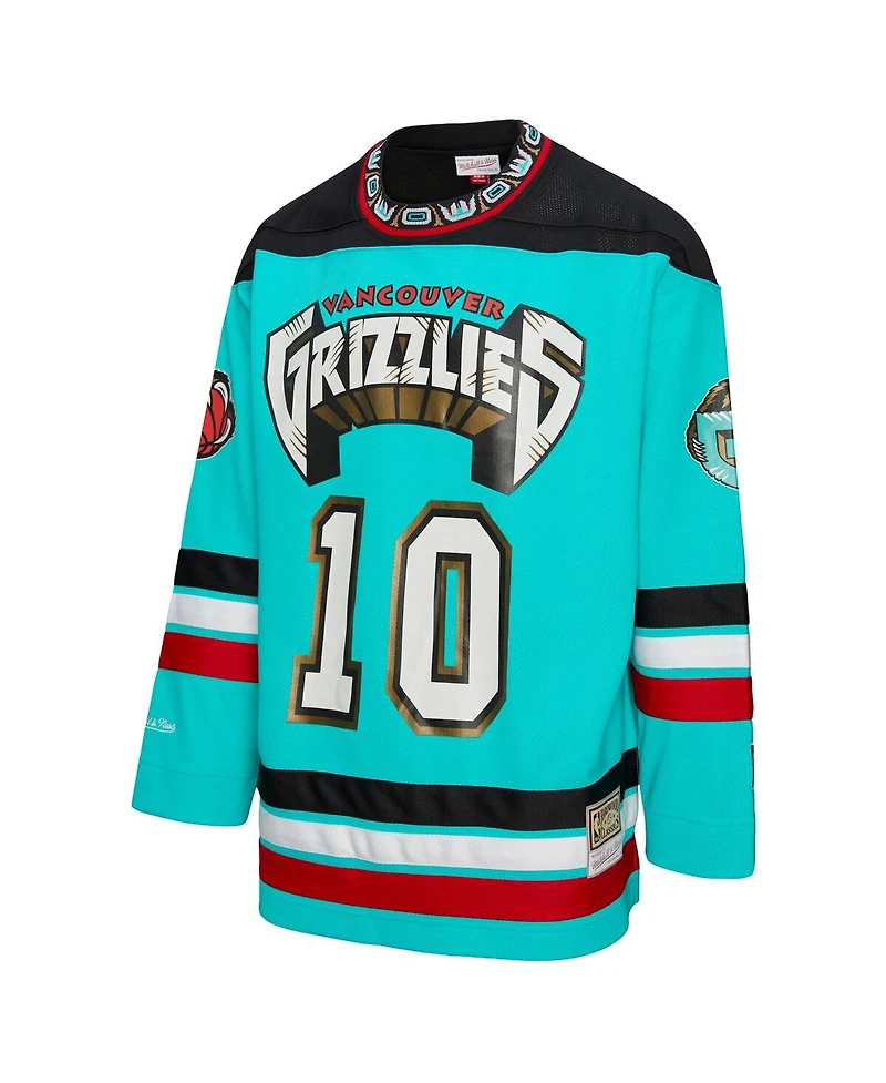 Mitchell & Ness Men's and Women's Mike Bibby Turquoise Vancouver Grizzlies maxed Out Fashion Hockey Jersey