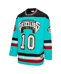 Mitchell & Ness Men's and Women's Mike Bibby Turquoise Vancouver Grizzlies maxed Out Fashion Hockey Jersey